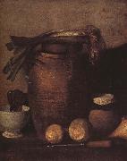 Jean Francois Millet, Still life with shallot